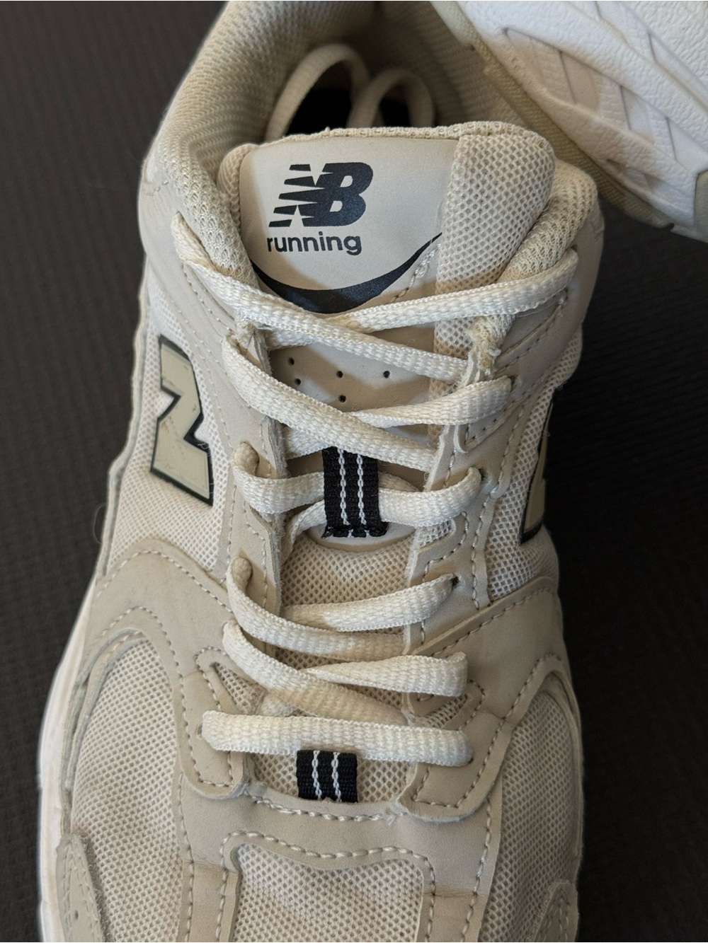 New Balance Kids Cream & White Athletic Sneakers